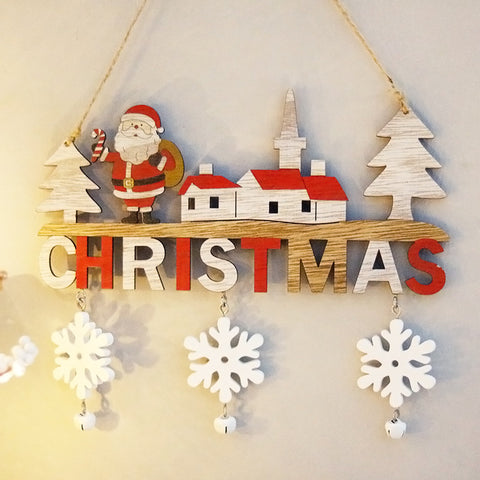 Christmas Door Hanging Oranments Wall Xmas Dec Merry Christmas Decor For Home Happy New Year Naviidad Door Pendants