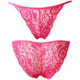 Transparent panties Sexy seductive lace flowers low-rise ladies panties Marks hip lift briefs