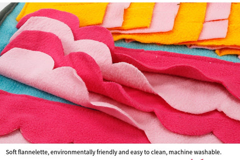 Color pet sniffing pad Dog puzzle slow food training toy