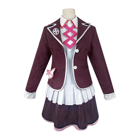 Crimson anime cosplay short skirt uniform suit