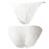 Transparent panties Sexy seductive lace flowers low-rise ladies panties Marks hip lift briefs